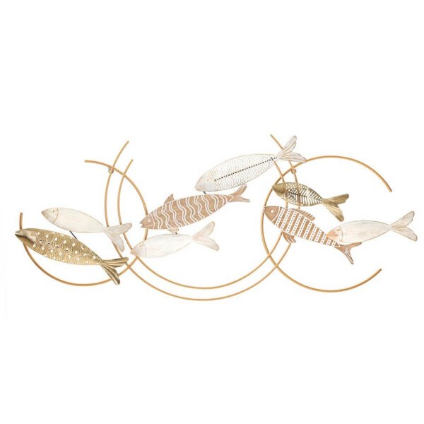 Decorazione Parete Ferro Boho cm 167,6X8,9X80,6 - FISHY MOVE
