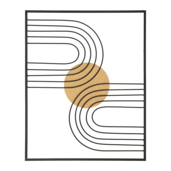 Decorazione Parete Ferro Dorata Modellocm 40,5X50,5 - SUNSHINE