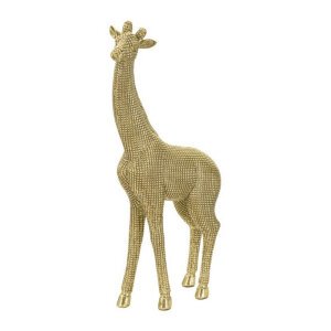 Soprammobile giraffa in metallo dorato - GIRAFFA