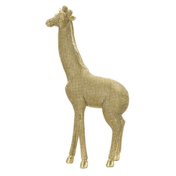 Soprammobile giraffa in metallo dorato – GIRAFFA