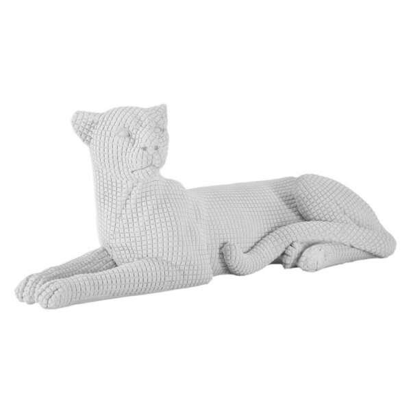 Statua leopardo sdraiato bianco – SDRAX