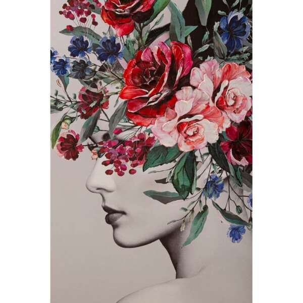 Stampa Dipinta Giunglacm 80X2,8X120 – LADY FLOWER