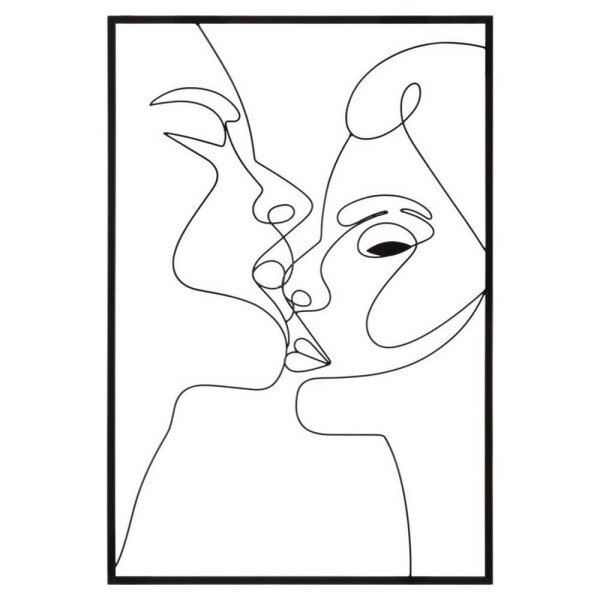 Decorazione Parete Ferro Bacio cm 60X90 - KISS