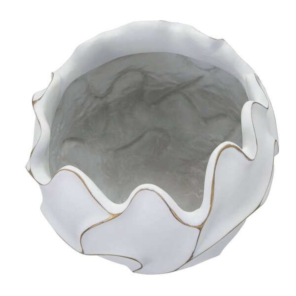 Vaso Resina Decorato cm Ø 44X37 – GASPEAU LINES
