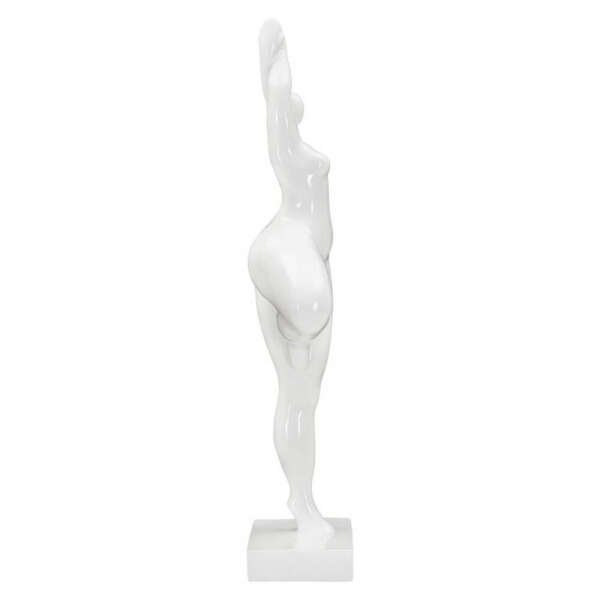 Scultura donna yoga argento cm 16X9X45,8 – YOGALIA