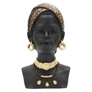 Scultura donna masai tribale cm 19X18,5X30 – TRIBALEX