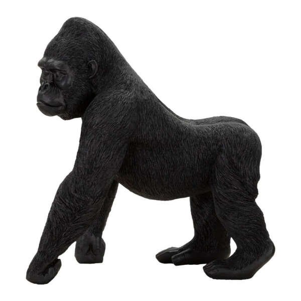 Scultura gorilla nero decorativo cm 35X21,5X37,5 – NEGRUS