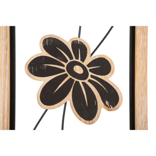Decorazione Parete Ferro e Legno Komancm 26X2,5X60 – KOMAN