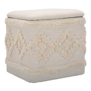Puff Contenitore Quadrato cm 40X40X40 - DAMASCO