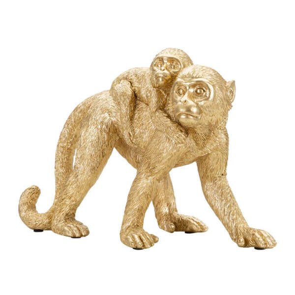Scultura scimmia con cucciolo cm 29,5X11,5X18,5 – MONKUS