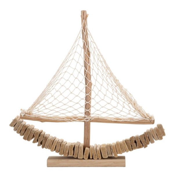 Scultura barca decorativa cm 45X7X45 - BOAT