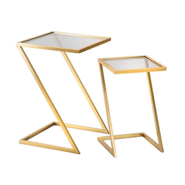 Tavolini Z Coppia cm 40X40X60 - 30X30X50 - ZOPPIA