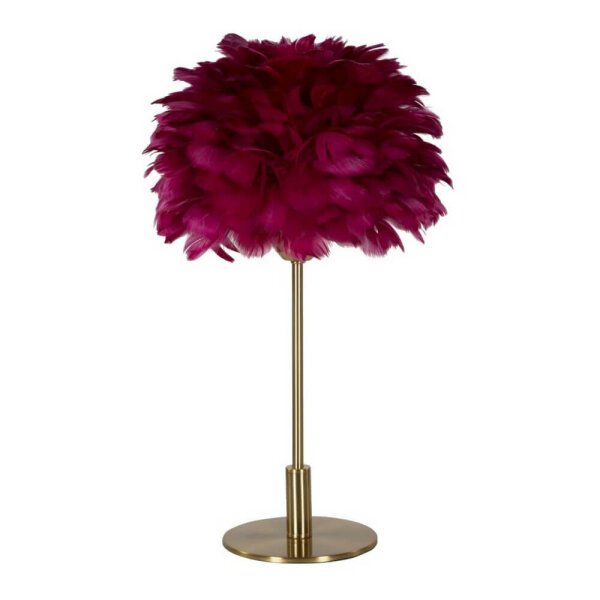 Lampada da Tavolo Piume Bordeaux Ø30X50 cm - BALL FEATHER