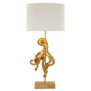 Lampada da Tavolo Polpo Dorata Ø30,5x64,5 cm - OCTOPUS