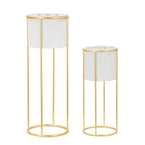 Coppia Vasi Bianchi cm Ø 17X46 - 14X34 - WHITYOPPIA