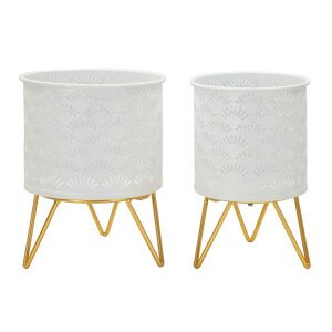 Coppia Vasi Stile Classico cm Ø 16X20 - 13X20 - CARLYOPPIA