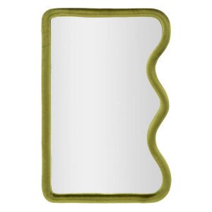 Specchio da Muro Velluto Verde cm 60X4X90 - TOLOSA