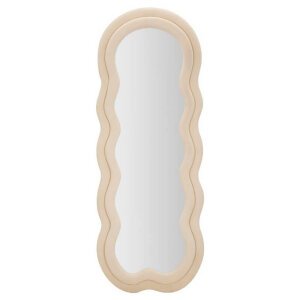 Specchio da Muro Velluto Crema cm 60X4X160 - CHANTAL VELLUTOREMA