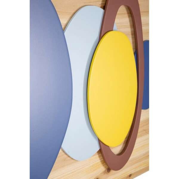 Decorazione Parete Muro Legno Colorato cm 80X2,5X50 – WOODOLOR