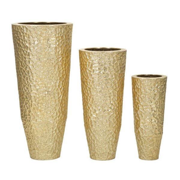 Set di Vasi Glassati Tris cm diam 50,8X114,9-40X92,7-29,8X70,5 - GLASY TRIS