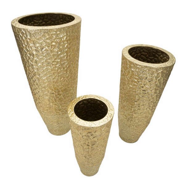 Set di Vasi Glassati Tris cm diam 50,8X114,9-40X92,7-29,8X70,5 – GLASY TRIS