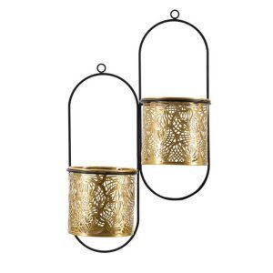 Portavasi da Muro Doppio cm 27X14X48 - HONG