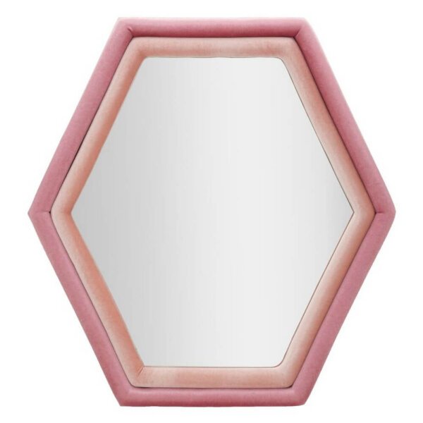 Specchio da Muro Velluto Rosa cm 75X4X80 – CLOUD VELLUTO ROSA