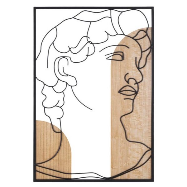 Decorazione Parete Muro Art Deco cm 55X2X80 - DAVID