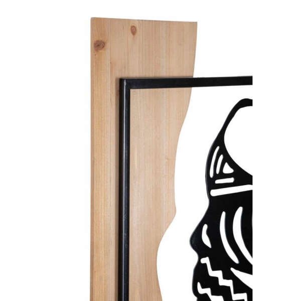 Decorazione Parete Muro Tribale Ferro e Legno cm 53X2X80 – TRIBAL
