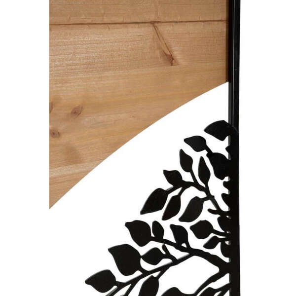 Decorazione Parete Arco Ferro e Legno Set 3 Pezzi cm 105X2X70 (35X2X70) – ARC