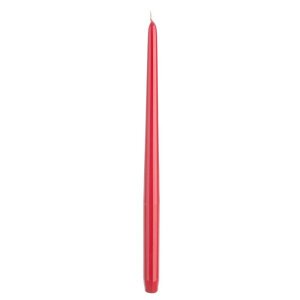 Candela Basic Conica Rubino, Altezza 40cm (6 Pezzi)