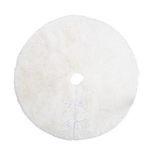 Copribase Albero Kathlyn Bianco, Diametro 90cm (4 Pezzi)