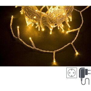 Luci Natale 300 LED Classic, Filo Trasparente 3mm, IP44 (12 Pezzi)