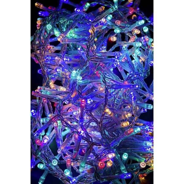 Alternative view of Snake luminoso 400 LED multicolore 5 mm filo trasparente IP44