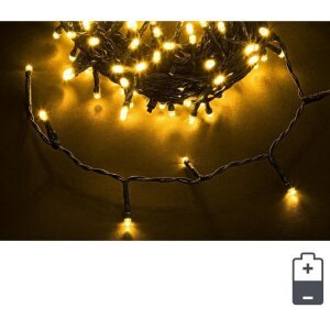 Luci Natale 48 LED Classic, Filo Verde 5mm, Bluetooth, IP44 (24 Pezzi)