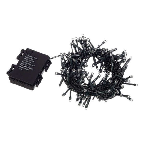 Alternative view of Luci Natale 48 LED Multicolore, Filo Verde 5mm, Bluetooth, IP44 (24 Pezzi)