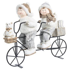 Decorazione bambini biker oro