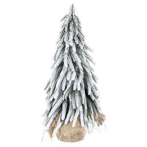 Pino Cimone Innevato Altezza 35cm (6 Pezzi)