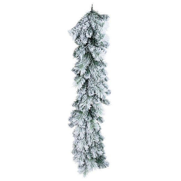 Festone Decorativo Cermis Innevato Altezza 120cm (6 Pezzi)
