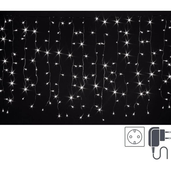 Tenda Luminosa 400 Luci Bianche 5mm Dimensioni 2x2m IP44 (6 Pezzi)