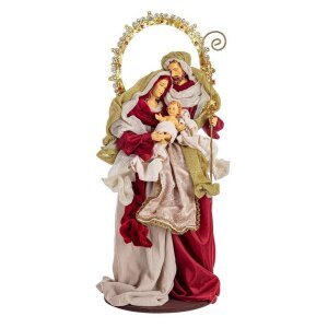 Sacra Famiglia Fastosa Bordeaux Dimensioni 20x52cm