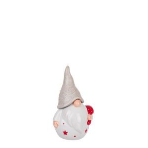 Babbo Natale Cheerful bianco con sacco regali