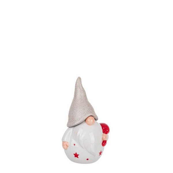 Babbo Natale Cheerful bianco con sacco regali