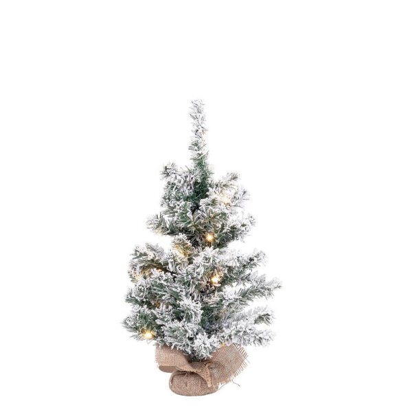 Albero Innsbruck Innevato Altezza 60cm con 20 LED (6 Pezzi)