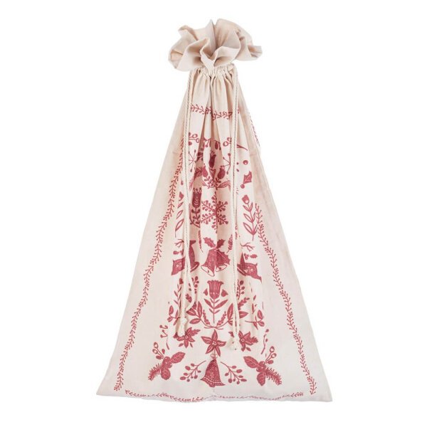 Sacco Regalo Victory Colore Avorio-Rosso Dimensioni 60x100cm (6 Pezzi)