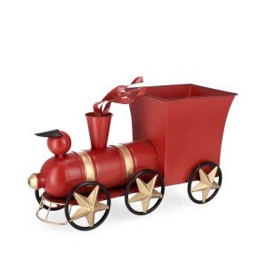 Decorazione Singola Santa Claus su Treno (2 Pezzi)