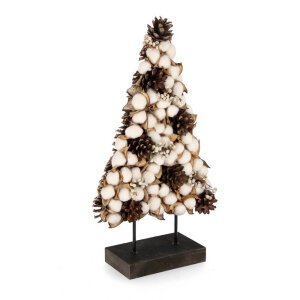 Pino Loiza con Stand e Fiore in Cotone Dimensioni 24x41.5H (4 Pezzi)