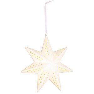 Pendaglio Opal a forma di Stella design 34 con LED (12 Pezzi)