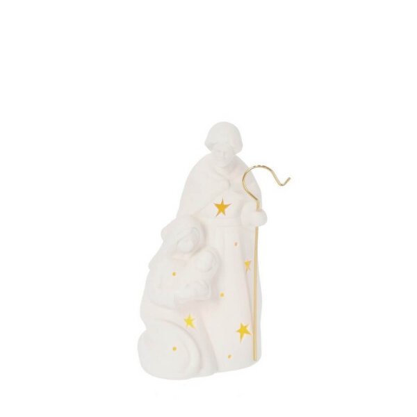 Natività Leslie Bianco Altezza 20.5cm LED (8 Pezzi)