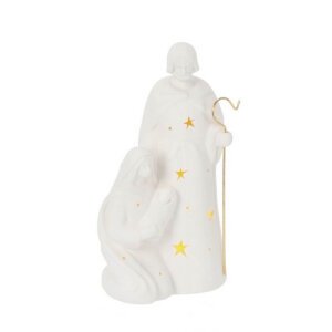 Natività Leslie bianco H25 con LED